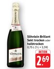 Brillant Sekt trocken Angebote von Söhnlein bei EDEKA Hanau für 2,69 €