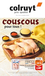 Prospectus Colruyt à Saint-Mihiel, "Couscous pour tous !", 8 pages, 02/10/2024 - 06/10/2024