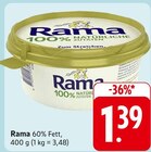 100% NATÜRLICHE ZUTATEN Angebote von Rama bei E center Worms für 1,39 €