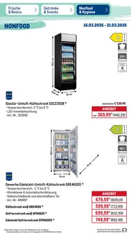 Kühlschrank im METRO Prospekt "Wochenangebote" mit 59 Seiten (Neuwied)