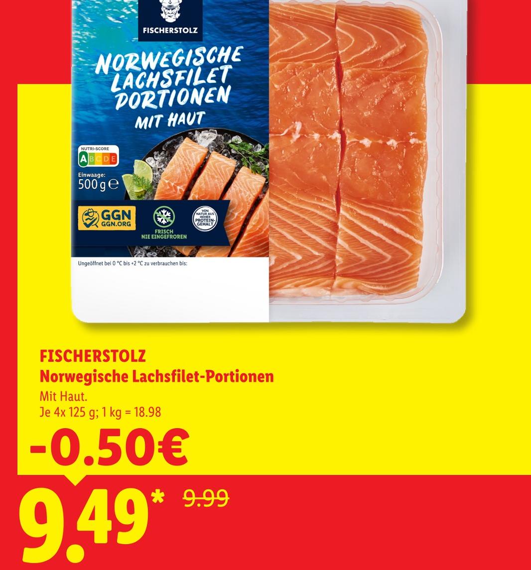 Norwegische Lachsfilet-Portionen