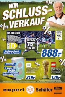 expert Schäfer Prospekt WM SCHLUSS-VERKAUF mit 11 Seiten