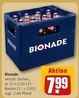 versch. Sorten im Angebot bei REWE in Neuwied versch. Sorten Angebote von Bionade bei REWE Neuwied für 7,99 €