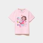 T-shirt coton Dora l'exploratrice rose fille en promo chez La Halle T-shirt coton Dora l'exploratrice rose fille dans le catalogue La Halle