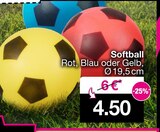 Softball Rot, Blau oder Gelb für 4,50 € bei Woolworth im Angebot Softball Rot, Blau oder Gelb im aktuellen Woolworth Prospekt