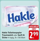 Hakle Toilettenpapier Traumweich oder Sanft & Sicher Angebote von Hakle bei EDEKA Karlsruhe für 2,99 €