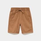 Bermuda loose taille élastiquée coton marron garçon dans le catalogue La Halle