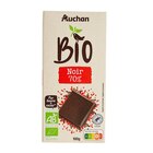 Chocolat Noir 70% Auchan Bio en promo chez Auchan Hypermarché Le Havre à 1,11 €