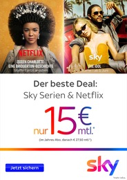 Sky Prospekt für Peiting: Der beste Deal: Sky Serien & Netflix, 4 Seiten, 17.05.2023 - 31.05.2023