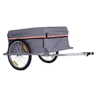 HOMCOM Fahrradanhänger grau grau B/H/L: ca. 88x140x60 cm für 85,49 € bei POCO im Angebot HOMCOM Fahrradanhänger grau grau B/H/L: ca. 88x140x60 cm im aktuellen POCO Prospekt
