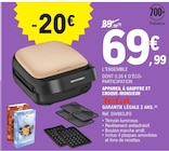 Appareil à gaufre et croque-monsieur - TEFAL en promo chez E.Leclerc Orléans à 69,99 €