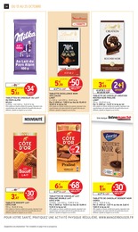 Prix et réduction Chocolat Praliné dans le prospectus Intermarché Super en cours Offre Chocolat Praliné dans le catalogue Intermarché Super du moment à la page 34