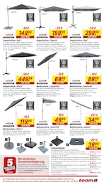 Sonnenschirm Angebot & Preis im aktuellen toom Baumarkt Prospekt Sonnenschirm Angebot im aktuellen toom Baumarkt Prospekt auf Seite 15