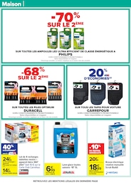 Prix et réduction Ampoule dans le prospectus Carrefour en cours Offre Ampoule dans le catalogue Carrefour du moment à la page 74