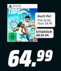 Aktuelles Topspin 2K25 Angebot bei MediaMarkt Saturn in Köln ab 64,99 €