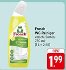 WC-Reiniger im Angebot bei E center in Heilbronn WC-Reiniger Angebote von Frosch bei E center Heilbronn für 1,99 €