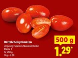Dattelcherrytomaten im Lidl Prospekt Dattelcherrytomaten von im aktuellen Lidl Prospekt für 1,29 €