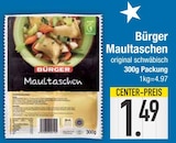 Maultaschen von Bürger im aktuellen EDEKA Prospekt für 1,49 €