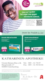 mea - meine apotheke Apotheken Prospekt der aktuellen Woche mit 4 Seiten, gültig von 01.06.2026 bis 30.06.2026, in Unterhaching und Umgebung Aktueller mea - meine apotheke Apotheken Prospekt in Unterhaching und Umgebung, "Unsere Juni-Angebote" mit 4 Seiten, 01.06.2026 - 30.06.2026