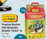 Premium Buchen Grill-Holzkohlebriketts "Grillis" im V-Markt Prospekt Premium Buchen Grill-Holzkohlebriketts "Grillis" von proFagus im aktuellen V-Markt Prospekt für 2,14 €