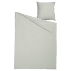 Bettwäsche-Set, 2-teilig weiß grün/Streifen 155x220/80x80 cm von SOLFIBBLA für 24,99 € bei IKEA im Angebot Bettwäsche-Set, 2-teilig weiß grün/Streifen 155x220/80x80 cm von SOLFIBBLA im aktuellen IKEA Prospekt