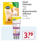 Fußmaske oder Regenerierende Fußcreme von Scholl im aktuellen Rossmann Prospekt