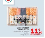 Assortiment de sushis - U - Super U à Metz Assortiment de sushis - U en promo chez Super U Metz à 11,90 €