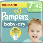 Couches bébés Baby Dry - PAMPERS en promo chez Casino Supermarchés Valence à 17,99 €