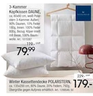 Aktuelles 3-Kammer Kopfkissen DAUNE oder Winter Kassettendecke POLARSTERN Angebot bei Zurbrüggen in Dortmund ab 79,99 €