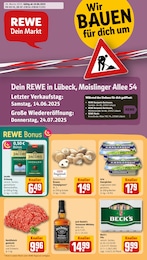 REWE Prospekt für Lübeck mit 28 Seiten REWE Prospekt "Dein Markt" für Lübeck, 28 Seiten, 10.06.2025 - 14.06.2025