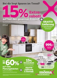 Möbel & Einrichtung Prospekt von mömax in Büttelborn Aktueller mömax Möbel & Einrichtung Prospekt für Büttelborn: Bei dir liegt Sparen im Trend? mit 16} Seiten, 06.04.2026 - 12.04.2026