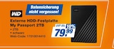 expert Lingen - Externe HDD-Festplatte My Passport 2TB Angebot im Prospekt Externe HDD-Festplatte My Passport 2TB bei expert im Lingen Prospekt für 79,99 €
