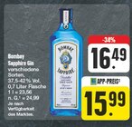 Gin im Angebot bei EDEKA in Jena Gin Angebote von Bombay Sapphire bei EDEKA Jena für 15,99 €