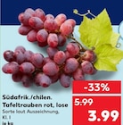 Tafeltrauben rot, lose im aktuellen Prospekt bei Kaufland in Veilsdorf
