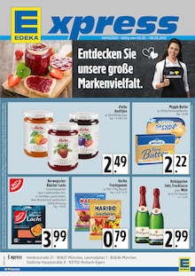 EDEKA Prospekt "Entdecken Sie unsere große Markenvielfalt." mit  Seiten (München)