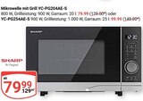 Mikrowelle mit Grill YC-PG204AE-S im Angebot bei GLOBUS in Neubrandenburg Mikrowelle mit Grill YC-PG204AE-S Angebote von Sharp bei GLOBUS Neubrandenburg für 79,99 €