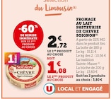 Fromage au lait pasteurisé de chèvre - Soignon en promo chez U Express Strasbourg à 1,08 €