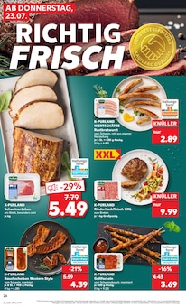 Rindfleisch im Kaufland Prospekt "Hier bin ich richtig" mit 56 Seiten (Potsdam)