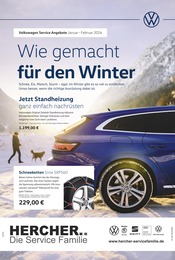 Volkswagen Prospekt für Riesa: "Wie gemacht für den Winter", 1 Seite, 01.01.2024 - 29.02.2024