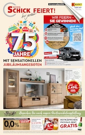 Aktueller Wohn Schick Möbel & Einrichtung Prospekt in Schenkenzell und Umgebung, "WOHN SCHICK FEIERT! für jeden!" mit 14 Seiten, 19.04.2025 - 17.05.2025