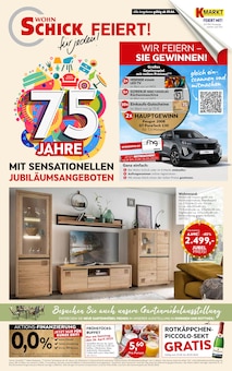 Aktueller Wohn Schick Prospekt "WOHN SCHICK FEIERT! für jeden!" Seite 1 von 14 Seiten für Haigerloch