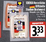 Offizielle Stadion Bratwurst Klassik Angebote von EDEKA Herzstücke bei EDEKA Gießen für 3,33 €