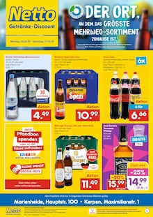Aktueller Netto Marken-Discount Prospekt (Nörvenich, 6 Seiten zum blättern Netto Marken-Discount Prospekt DER ORT, AN DEM DU IMMER AUSGEZEICHNETE PREISE FINDEST. mit 6 Seiten