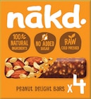 Barres Peanut Delight Cacahuètes - Nakd en promo chez Intermarché Hyper Barres Peanut Delight Cacahuètes - Nakd dans le catalogue Intermarché Hyper