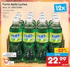 Apfel Lychee von Fanta für 22,99 € bei Netto Marken-Discount im Angebot Apfel Lychee von Fanta im aktuellen Netto Marken-Discount Prospekt