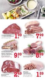 E center Bratwurst im Prospekt 