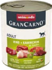 Gran Carno Hundenassfutter Angebote von Animonda bei Globus-Baumarkt Kempen für 2,29 €