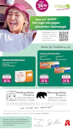 mea - meine apotheke Apotheken Prospekt der aktuellen Woche mit 4 Seiten, gültig von 01.07.2026 bis 31.07.2026, in Wehingen und Umgebung Aktueller mea - meine apotheke Apotheken Prospekt in Wehingen und Umgebung, "Unsere Juli-Angebote" mit 4 Seiten, 01.07.2026 - 31.07.2026