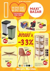 Prospectus Bazar & Déstockage Maxi Bazar en cours à Villabé et alentours, "UN ESPACE RANGÉ, UN ESPRIT APAISÉ", 17 pages, 08/04/2026 - 26/04/2026 Catalogue Bazar & Déstockage Maxi Bazar en cours à Villabé et alentours, "UN ESPACE RANGÉ, UN ESPRIT APAISÉ", 17 pages, 08/04/2026 - 26/04/2026