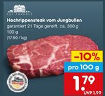 Aktuelle Rindfleisch Angebote bei Netto Marken-Discount in Fürth Aktuelles Hochrippensteak vom Jungbullen Angebot bei Netto Marken-Discount in Fürth ab 1,79 €